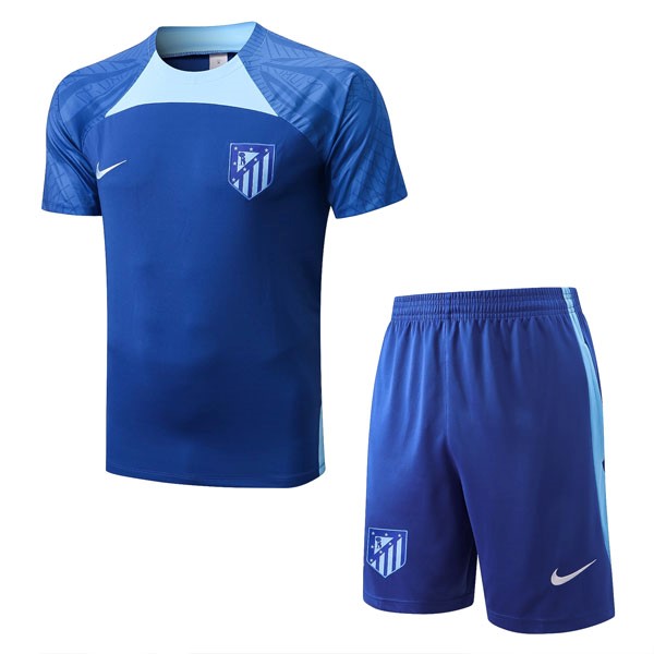 Camiseta Entrenamiento Atletico Madrid Conjunto Completo 2022-2023 Azul